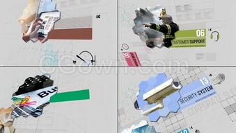 创意动态公司幻灯片设计展示 驱动商务服务与市场营销推广的视觉引擎